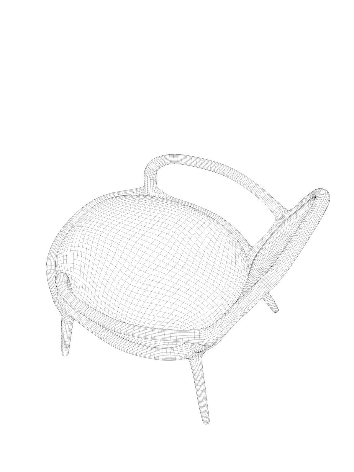 Patti Armchair 3D model_4