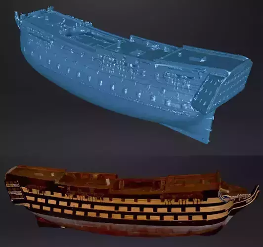 HMS Victory Battleship Model 3D Scan 3D print model
