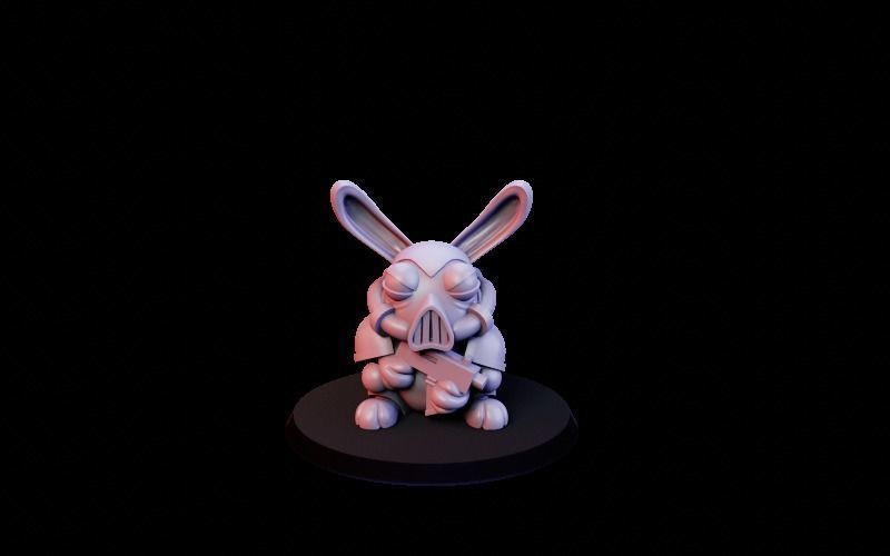 Rabbit character pack 3D print model_9