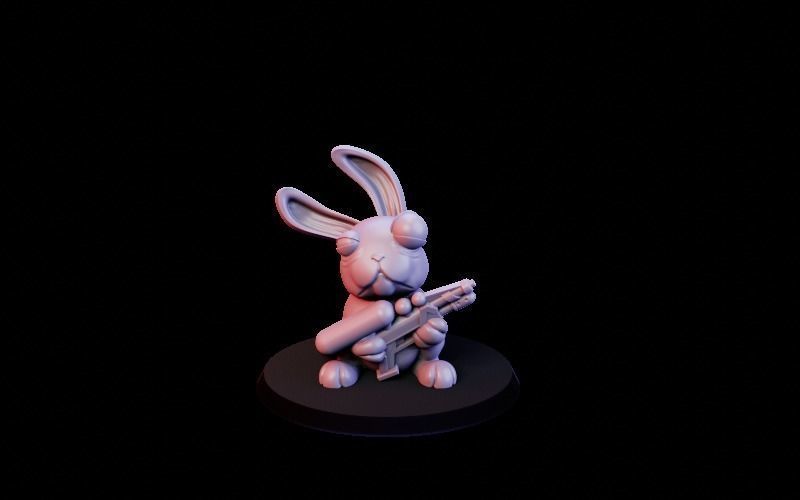 Rabbit character pack 3D print model_7