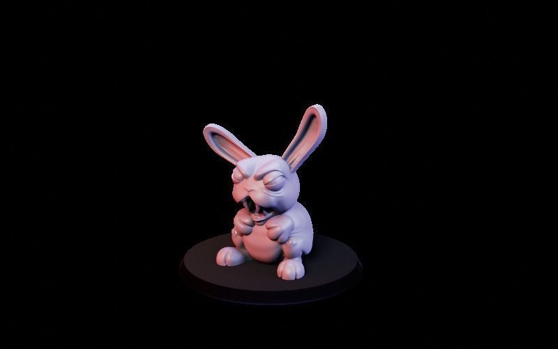 Rabbit character pack 3D print model_3
