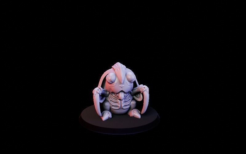 Rabbit character pack 3D print model_10