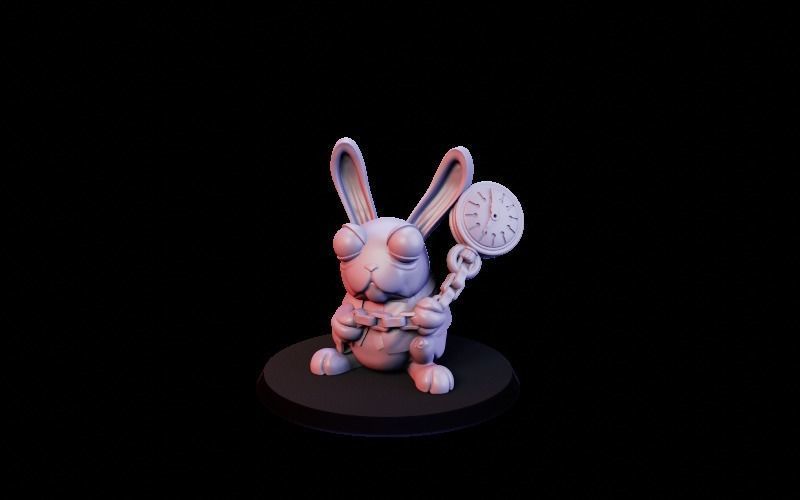 Rabbit character pack 3D print model_11