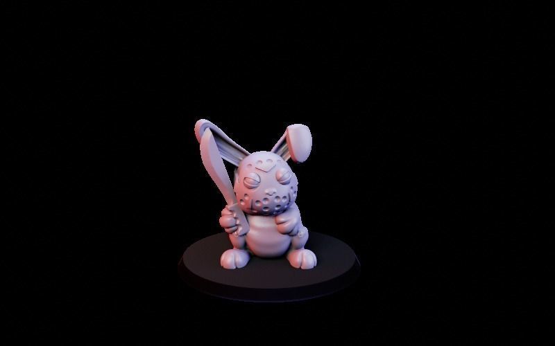 Rabbit character pack 3D print model_5
