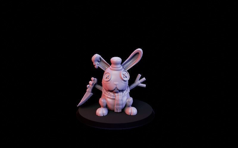 Rabbit character pack 3D print model_8