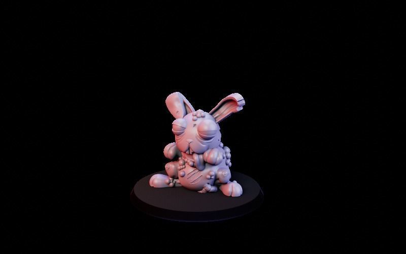 Rabbit character pack 3D print model_12