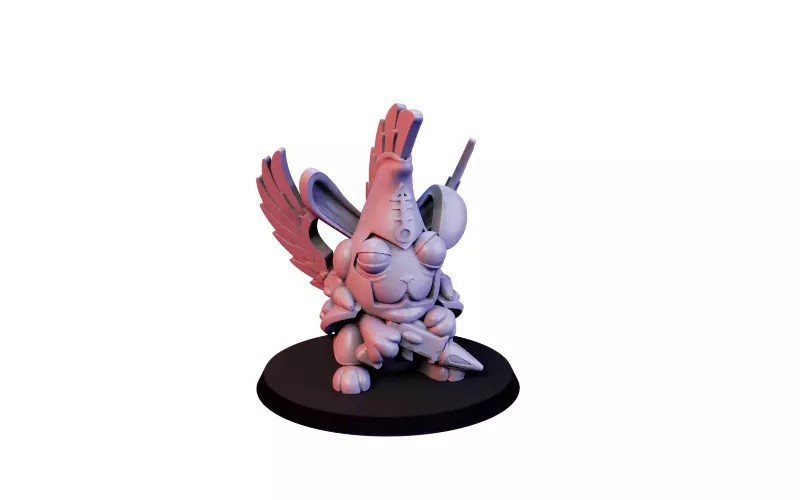 Rabbit character pack 3D print model_0