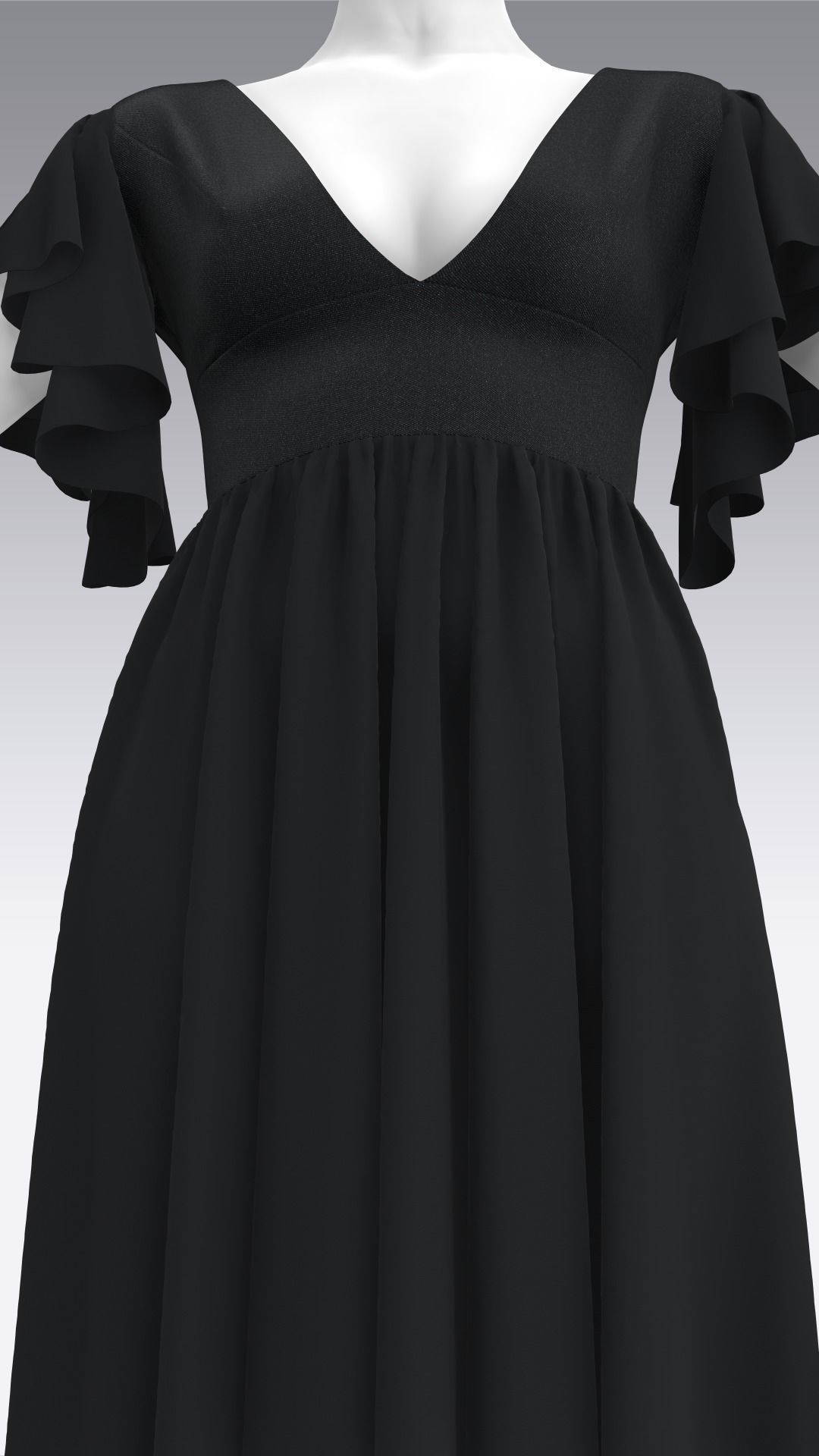 Dress Outfits MD CLO 3D ZPRJ ZPAC project files 3D model_44