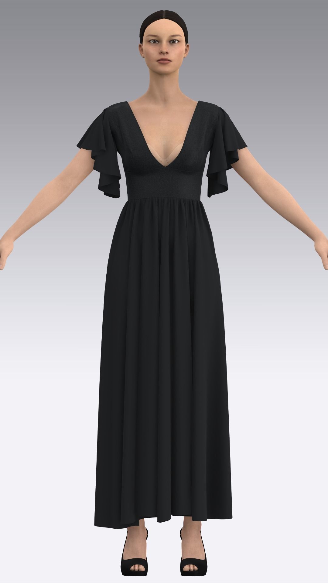 Dress Outfits MD CLO 3D ZPRJ ZPAC project files 3D model_31