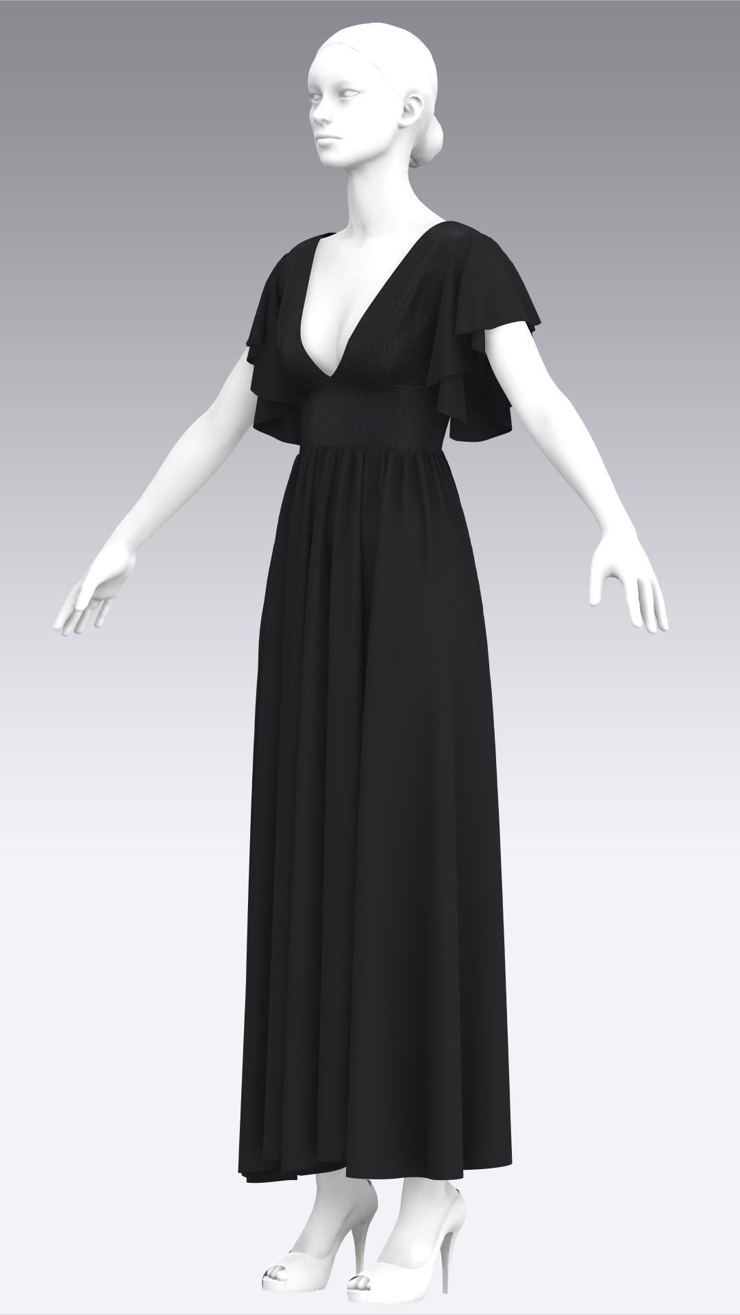 Dress Outfits MD CLO 3D ZPRJ ZPAC project files 3D model_11