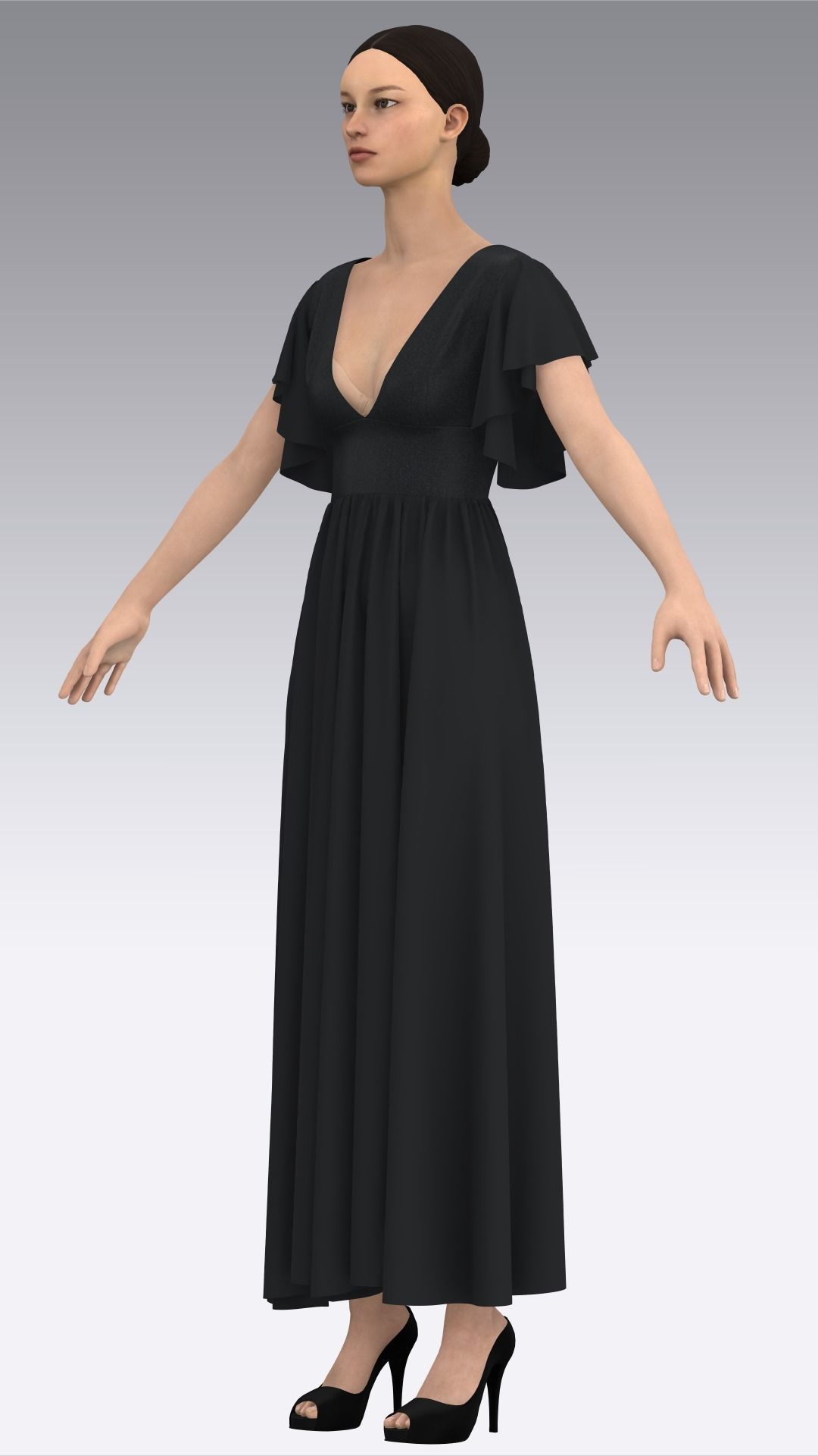 Dress Outfits MD CLO 3D ZPRJ ZPAC project files 3D model_33