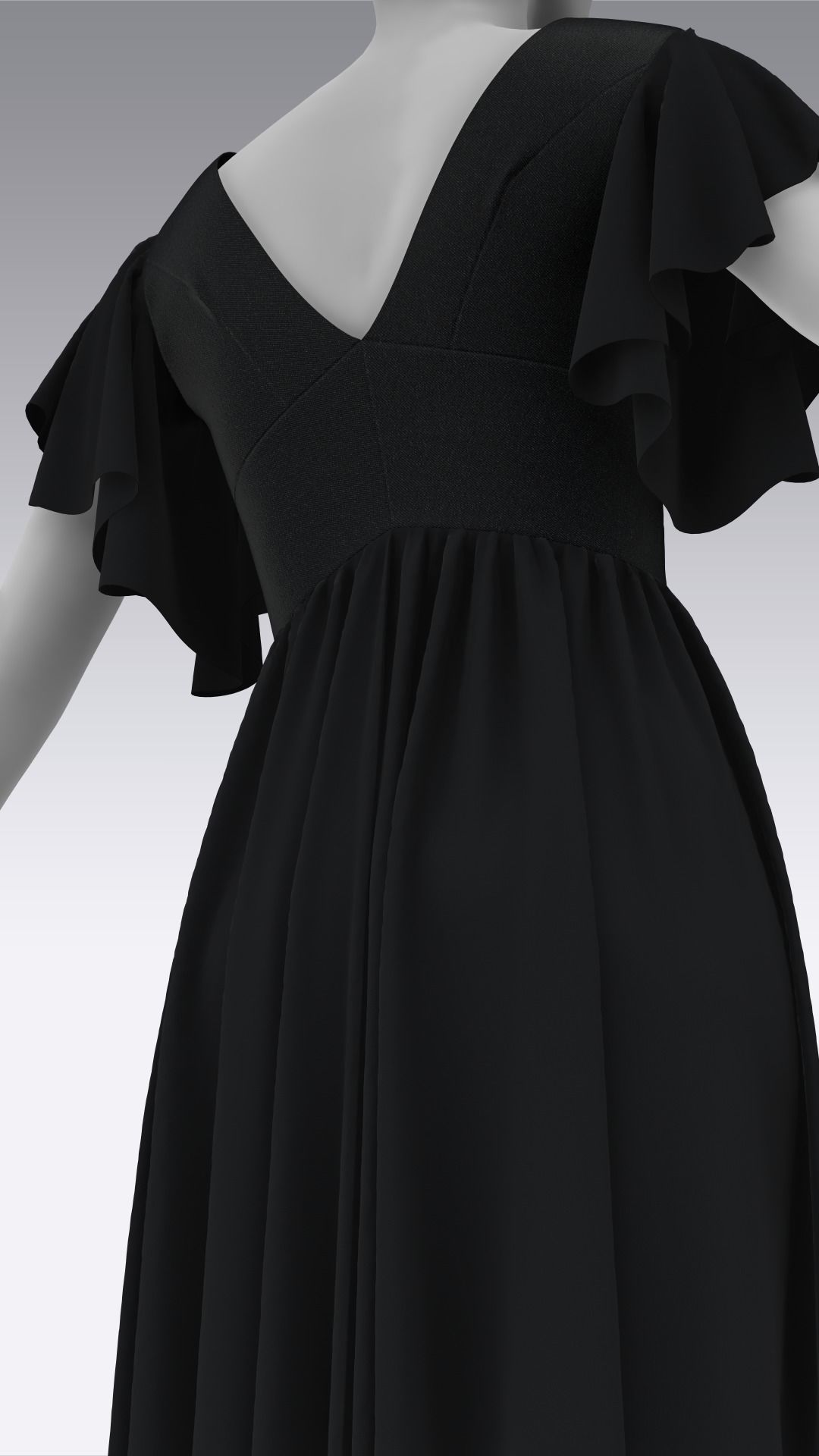 Dress Outfits MD CLO 3D ZPRJ ZPAC project files 3D model_37