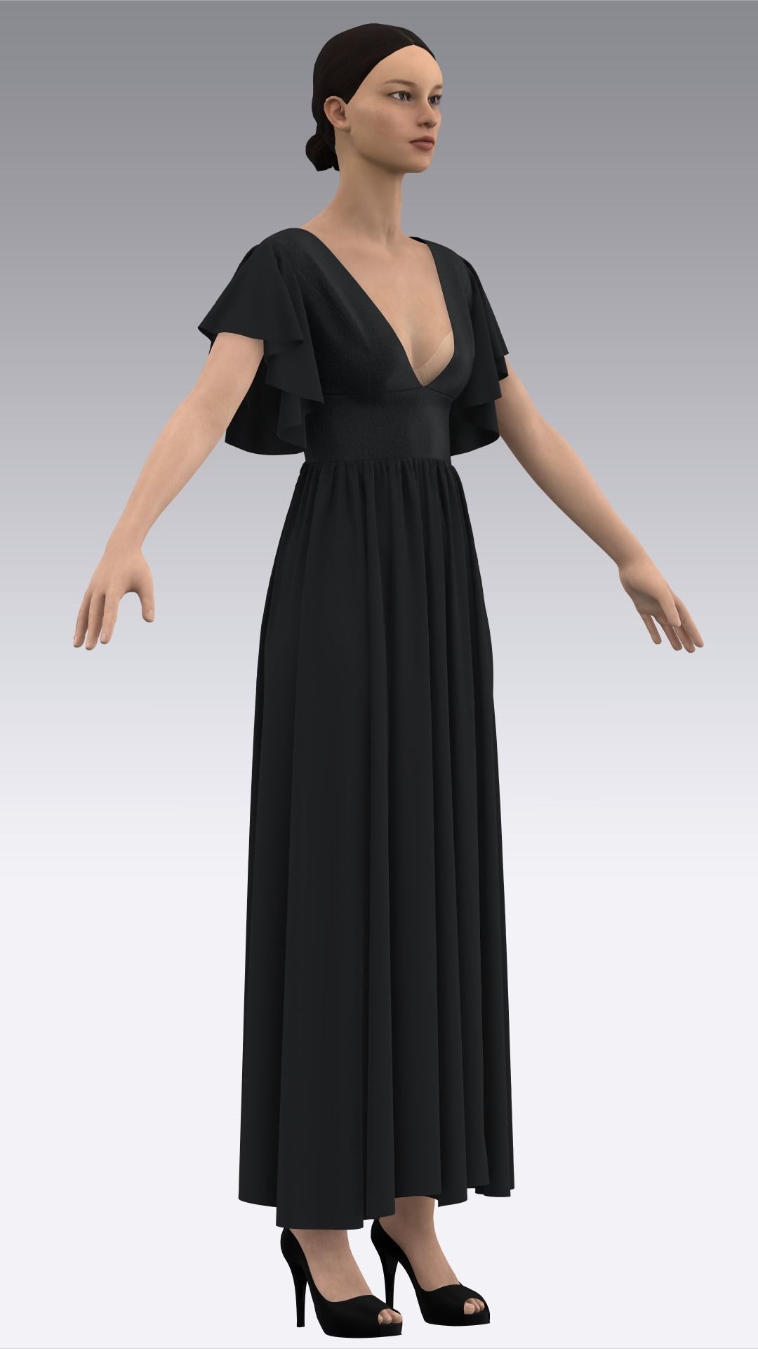 Dress Outfits MD CLO 3D ZPRJ ZPAC project files 3D model_22