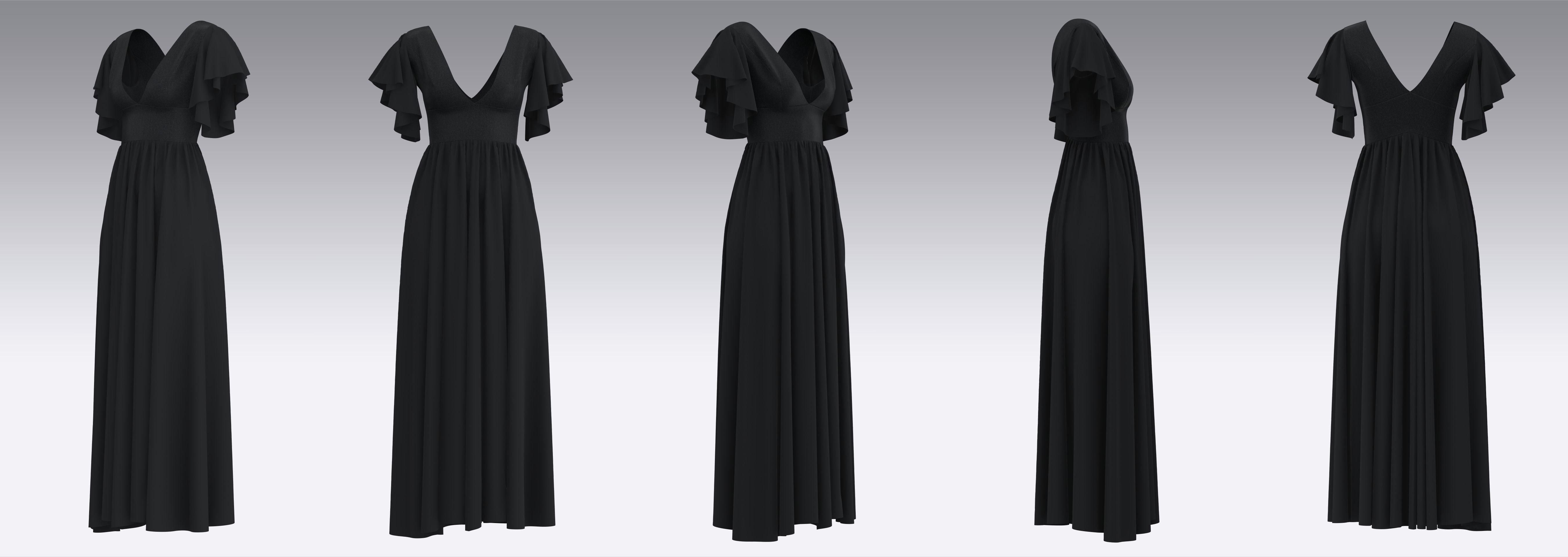 Dress Outfits MD CLO 3D ZPRJ ZPAC project files 3D model_5