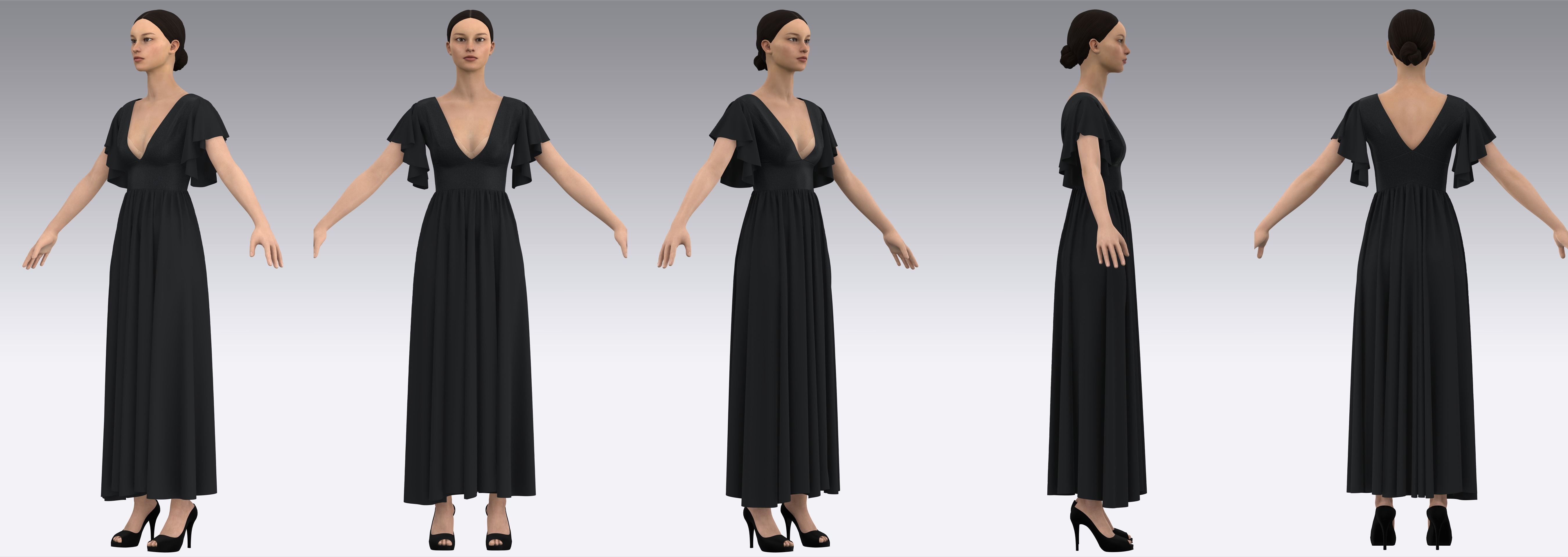 Dress Outfits MD CLO 3D ZPRJ ZPAC project files 3D model_4