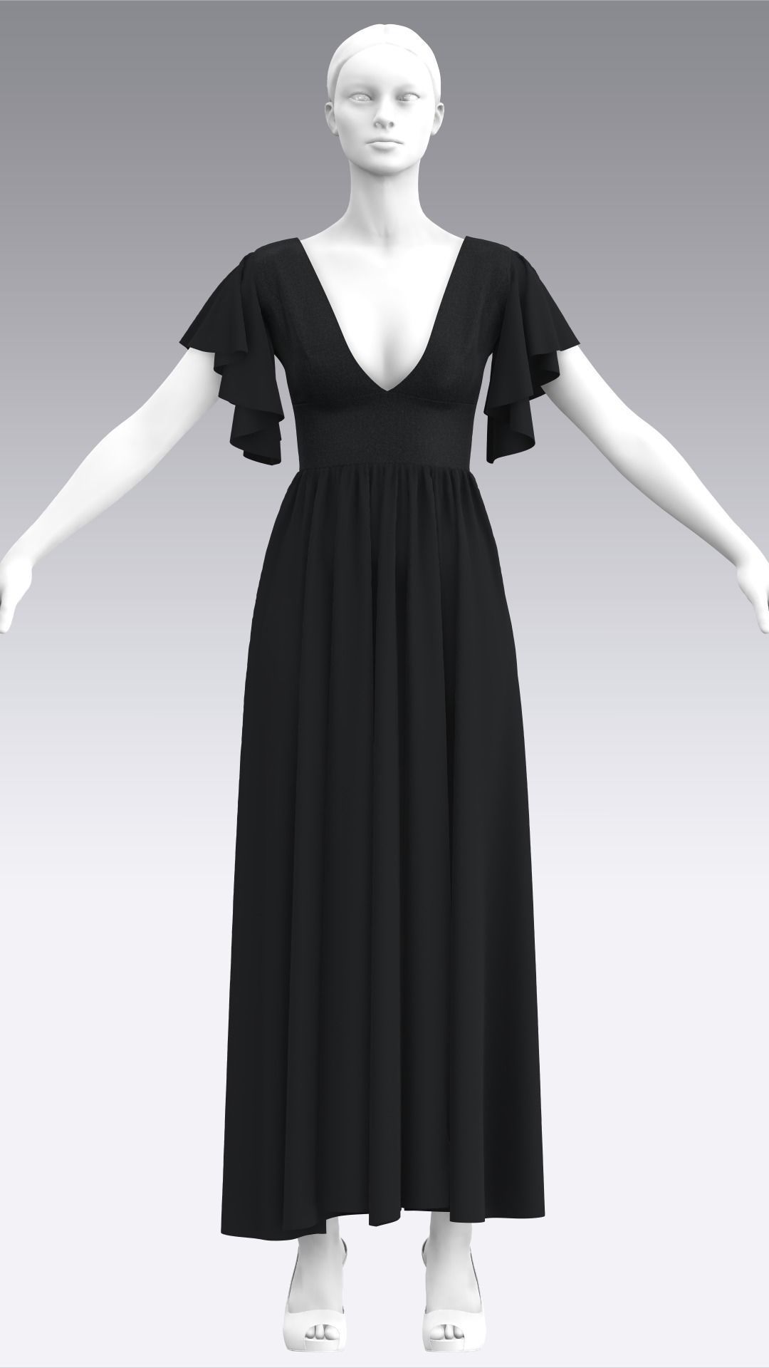 Dress Outfits MD CLO 3D ZPRJ ZPAC project files 3D model_29