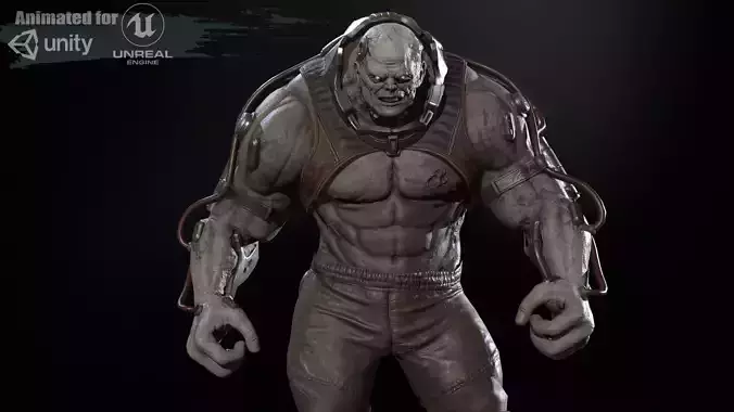 UrbanZombie 6 for pack Low-poly 3D model