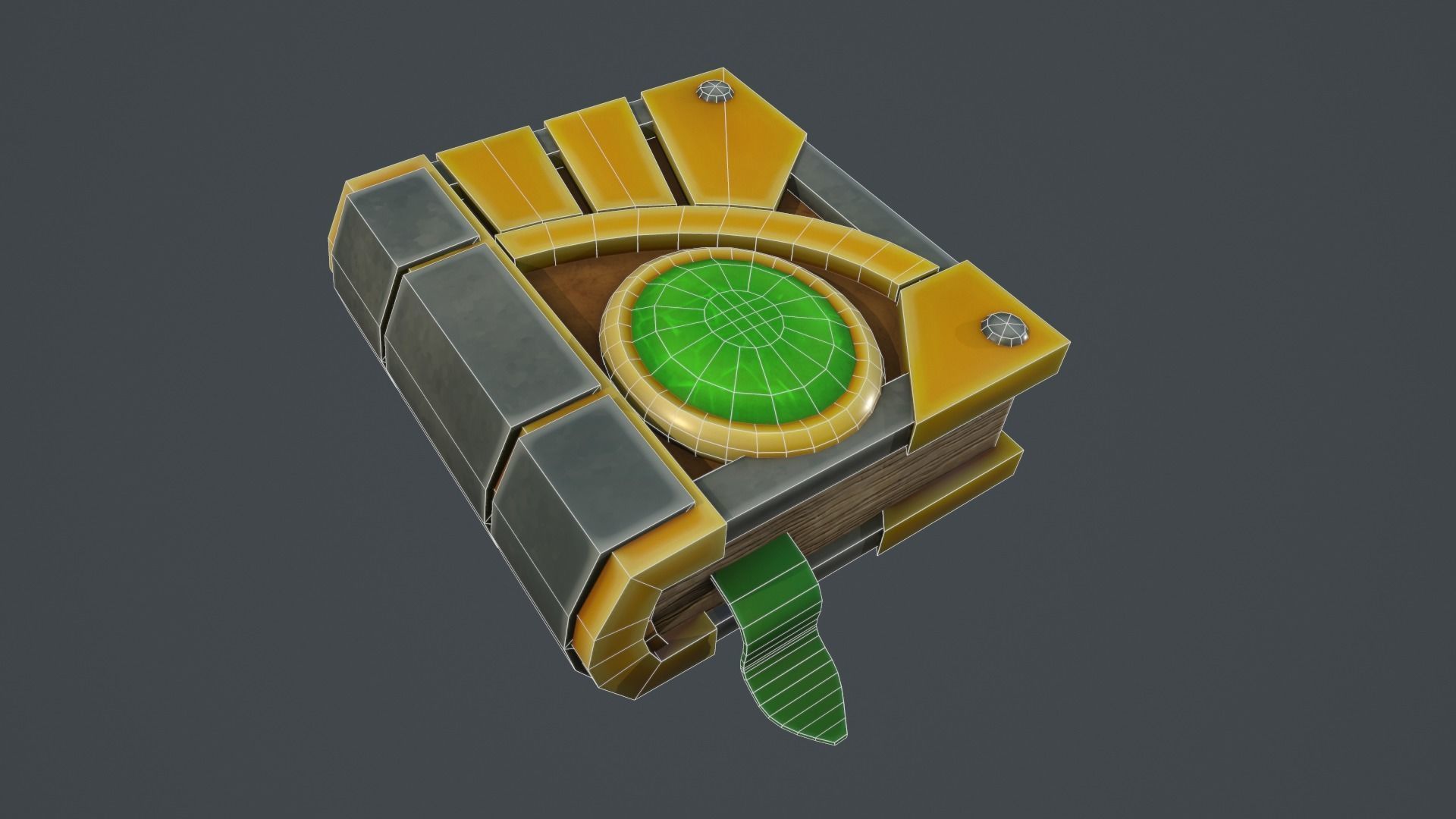 Magic Book of Magic  Low-poly 3D model_3