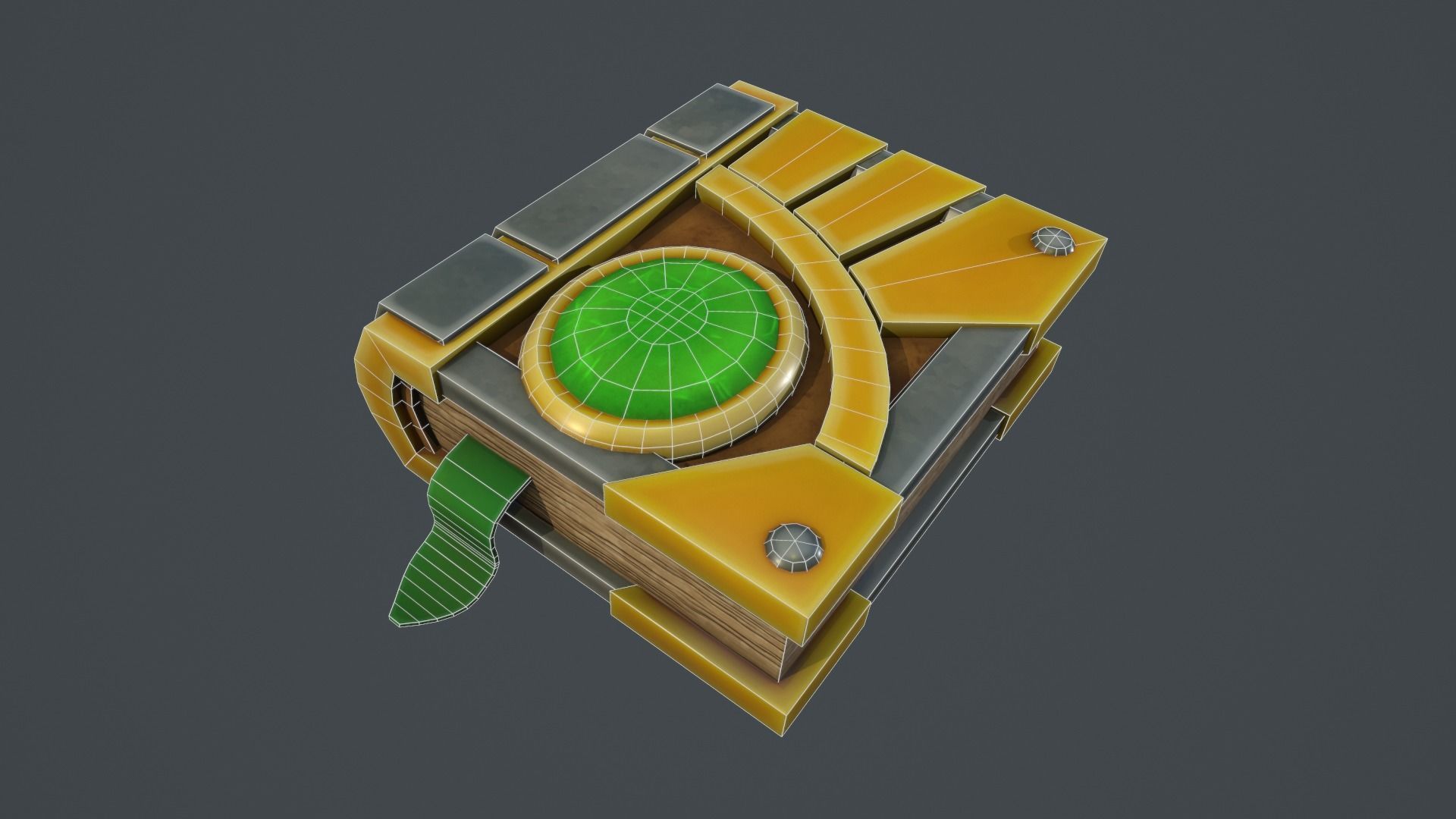 Magic Book of Magic  Low-poly 3D model_5