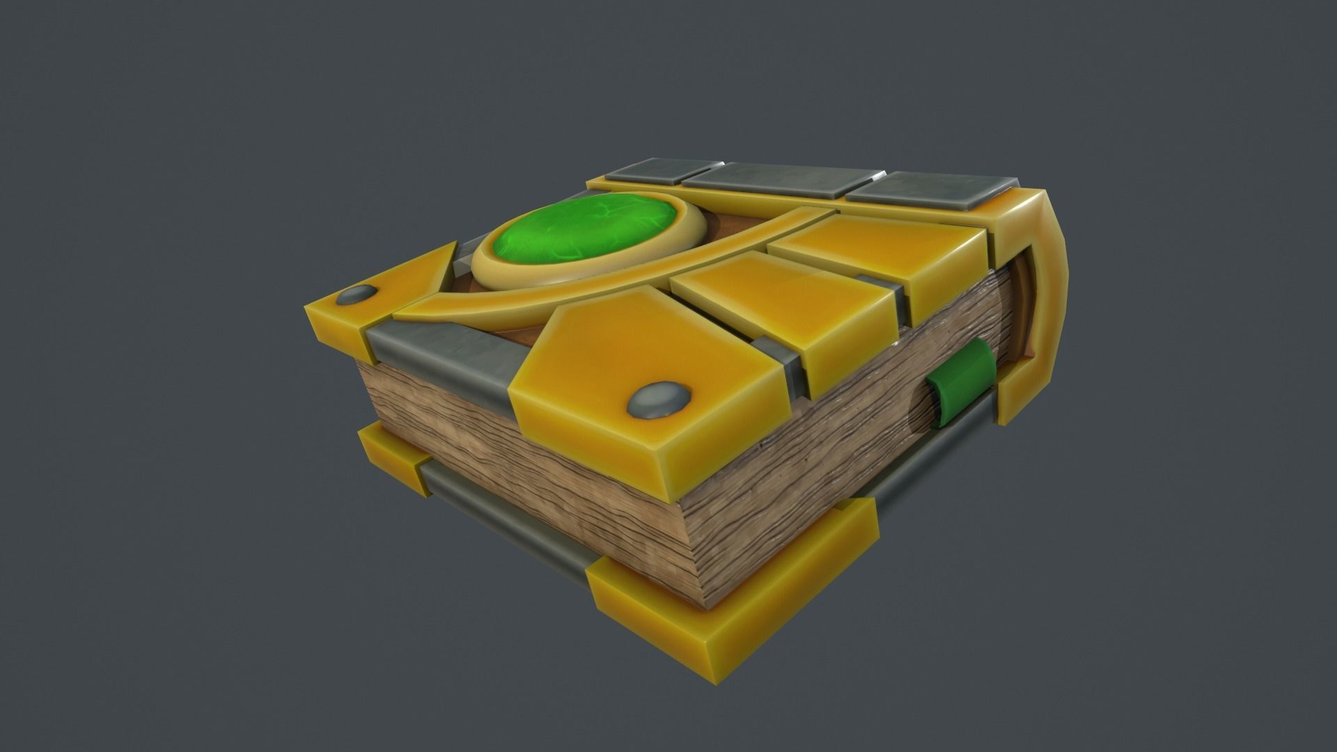 Magic Book of Magic  Low-poly 3D model_8