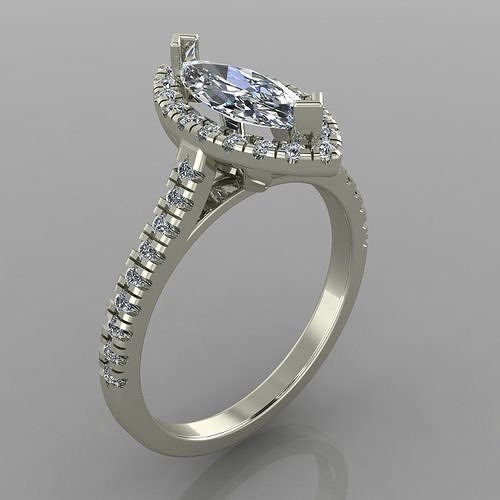 Engagement jewelry ring for wedding 43 3D print model
