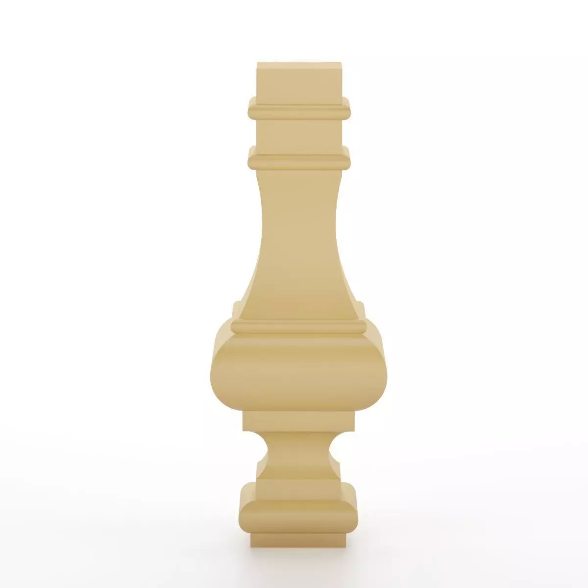 wooden table leg 3D print model_0