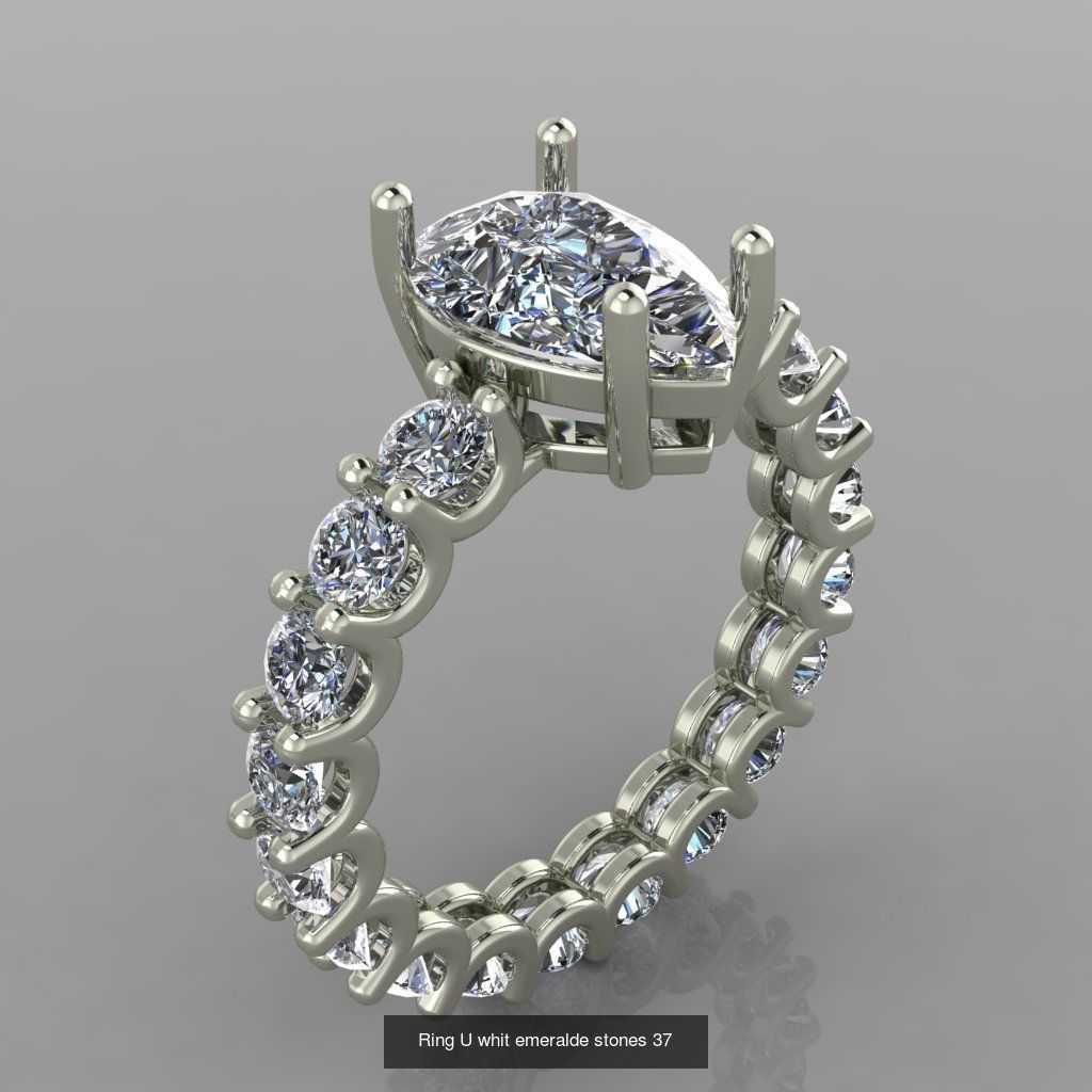 Rings -16 - U - Eternity band 3D Model Collection_13