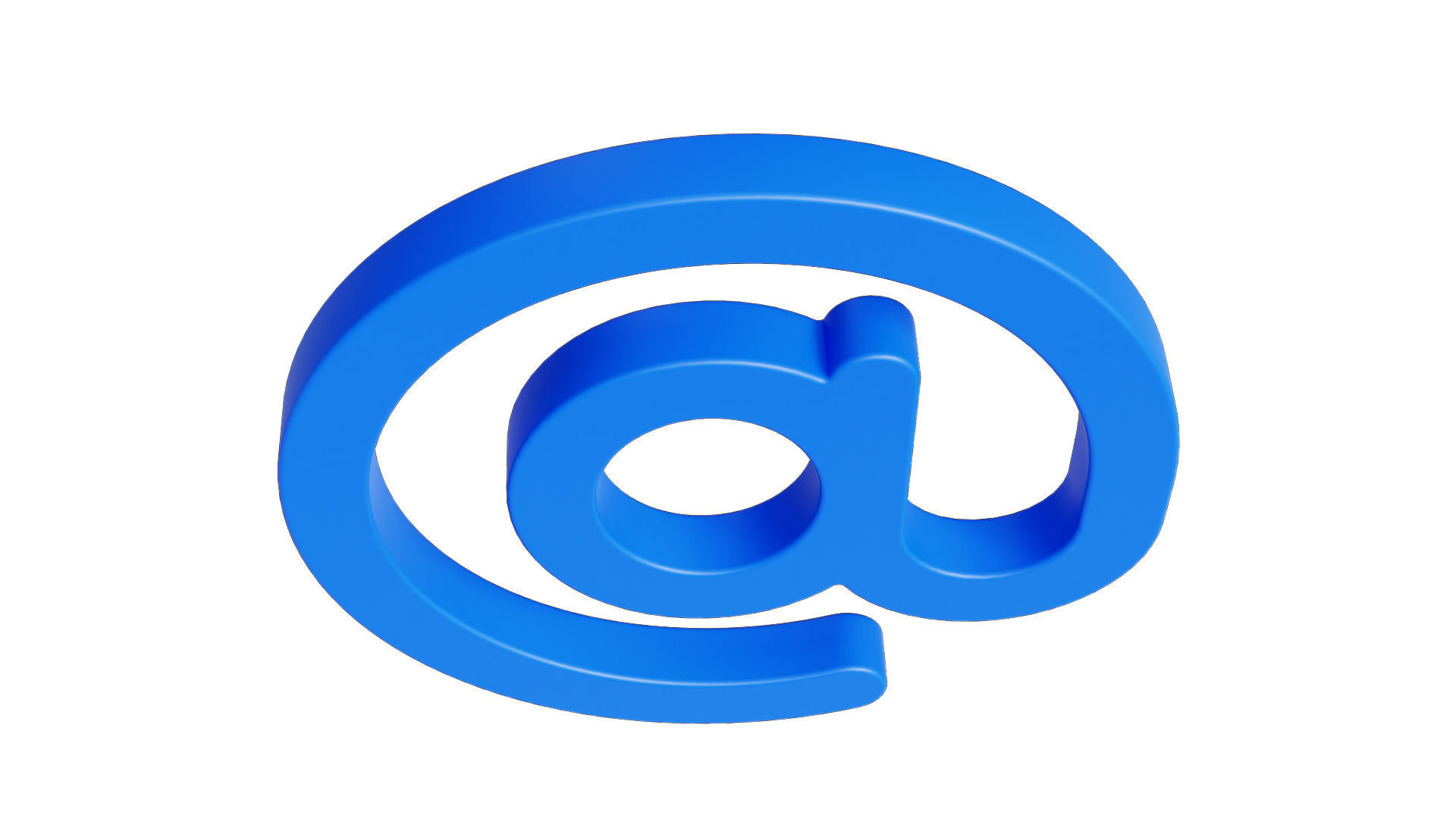 At E-mail Sign Low-poly 3D model_6