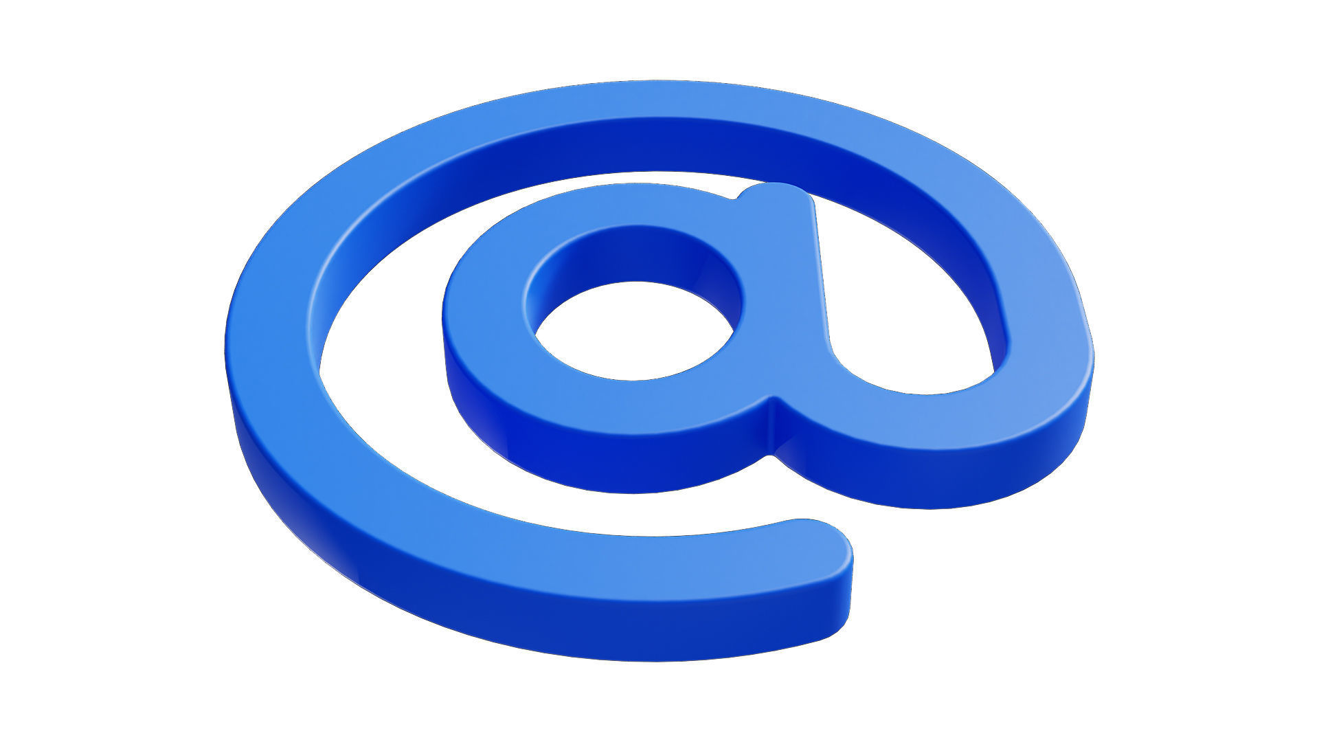 At E-mail Sign Low-poly 3D model_11