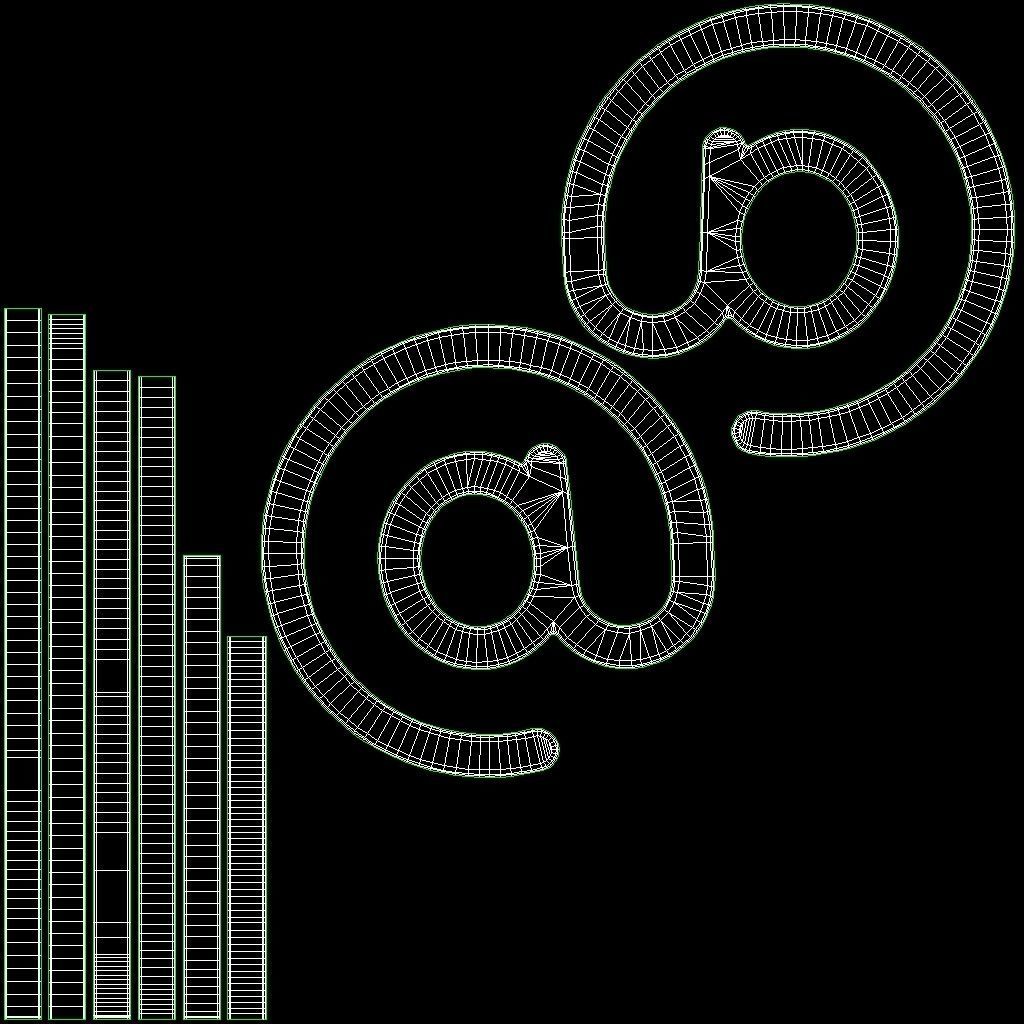 At E-mail Sign Low-poly 3D model_16