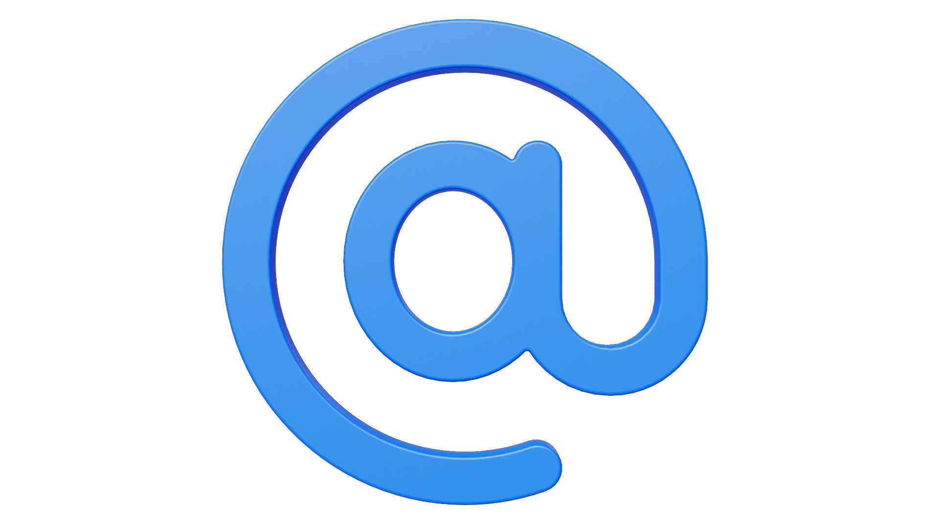 At E-mail Sign Low-poly 3D model_12