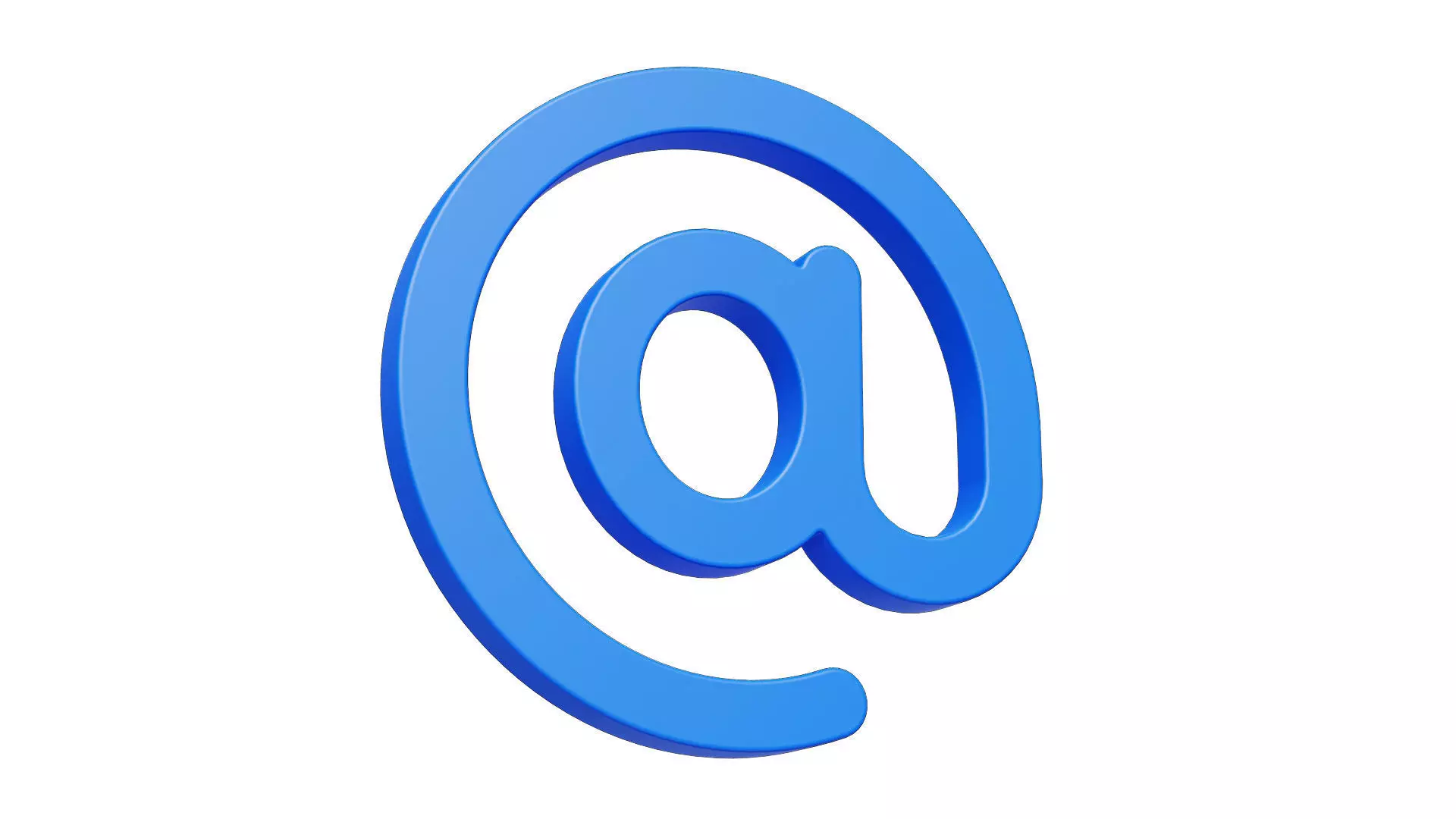 At E-mail Sign Low-poly 3D model_0