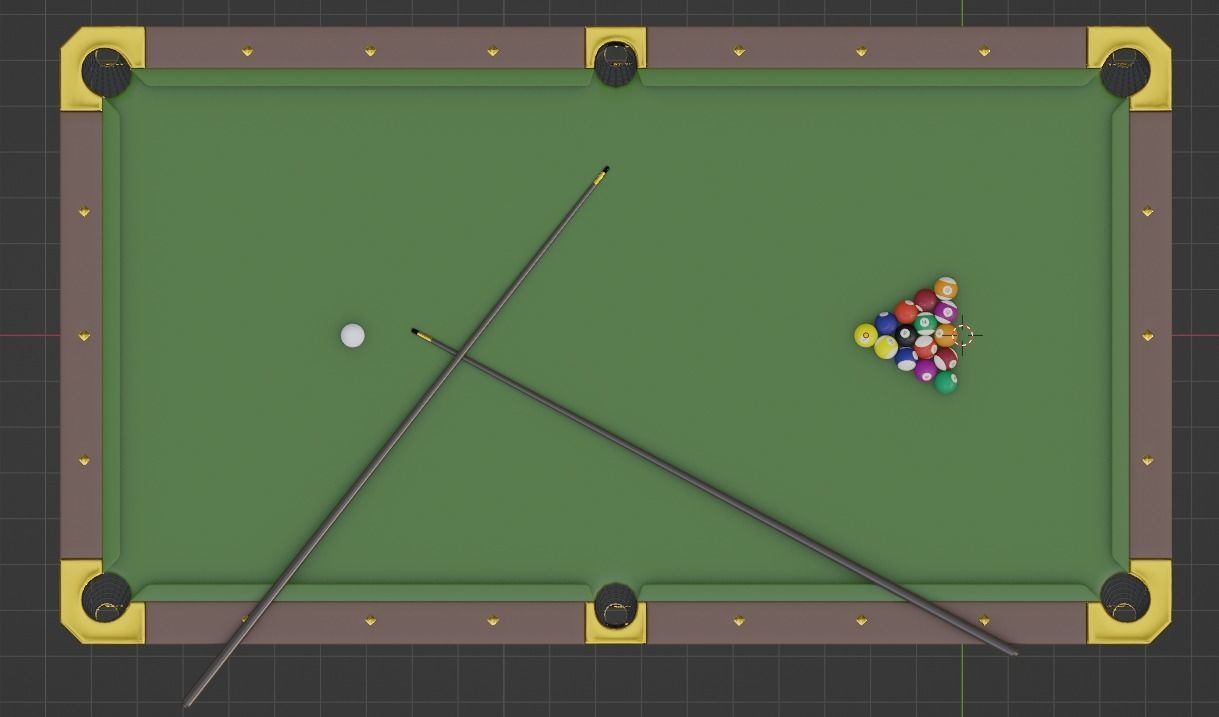 Billiard Table Free 3D model_3