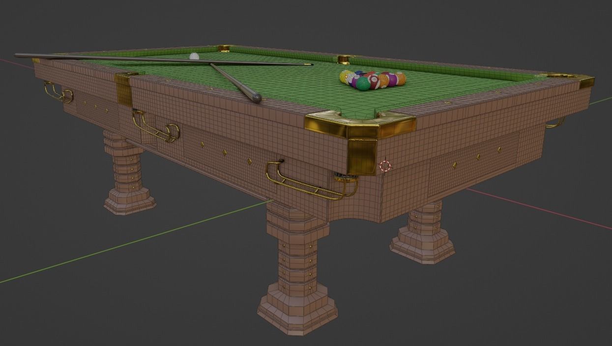 Billiard Table Free 3D model_4