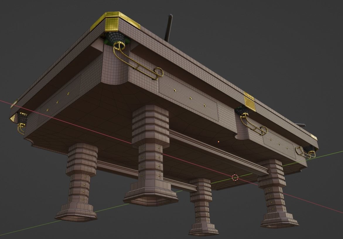 Billiard Table Free 3D model_6