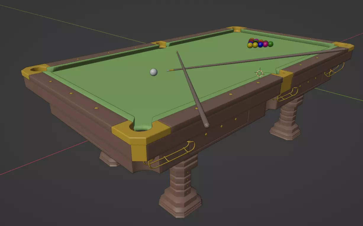 Billiard Table Free 3D model_0