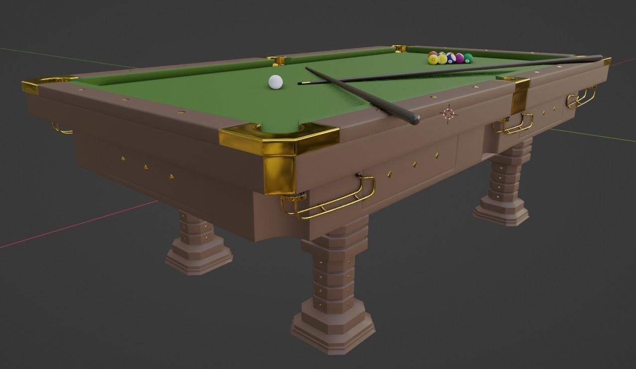 Billiard Table Free 3D model_2