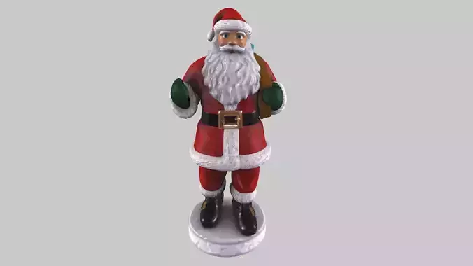 Santa Claus Low-poly 3D model