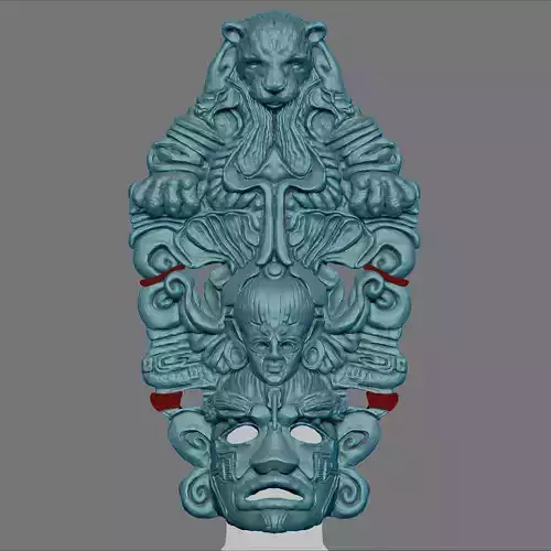 Maya Mask 3D print model