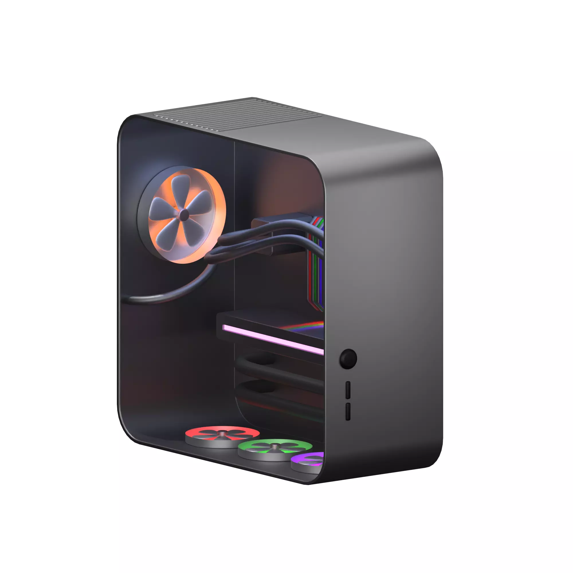 Electronic devices 3D icons 3D model_0