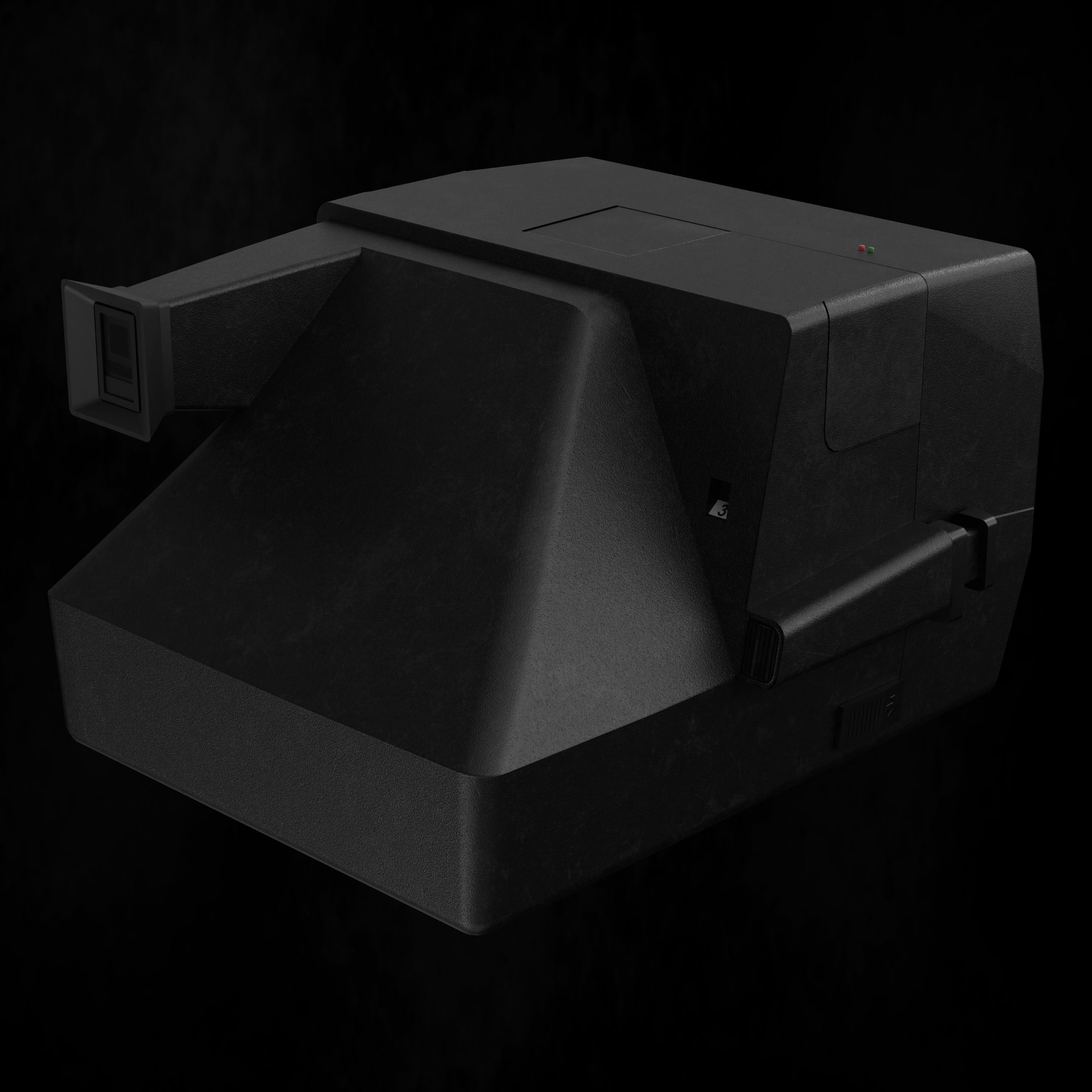 Polaroid Camera Supercolor 635 CL Low-poly 3D model_5