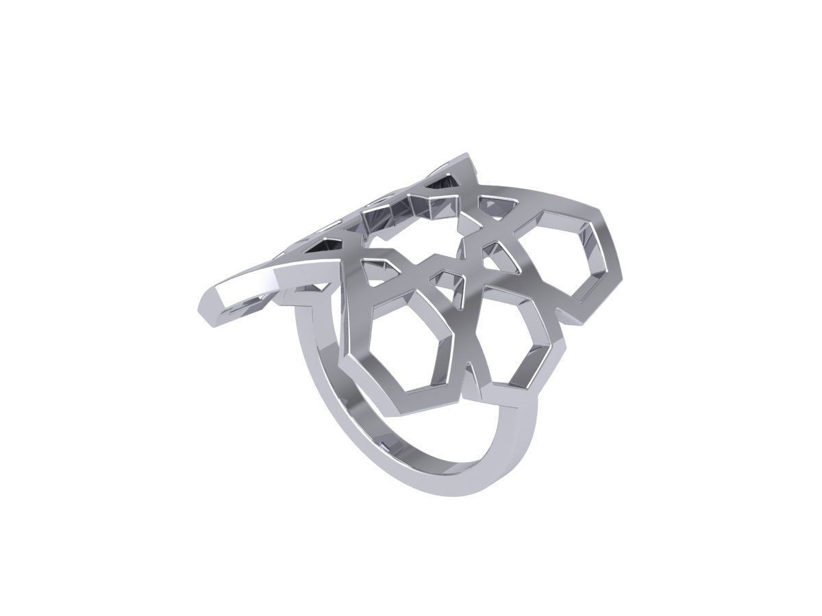 Wedding Ring 3D print model_5
