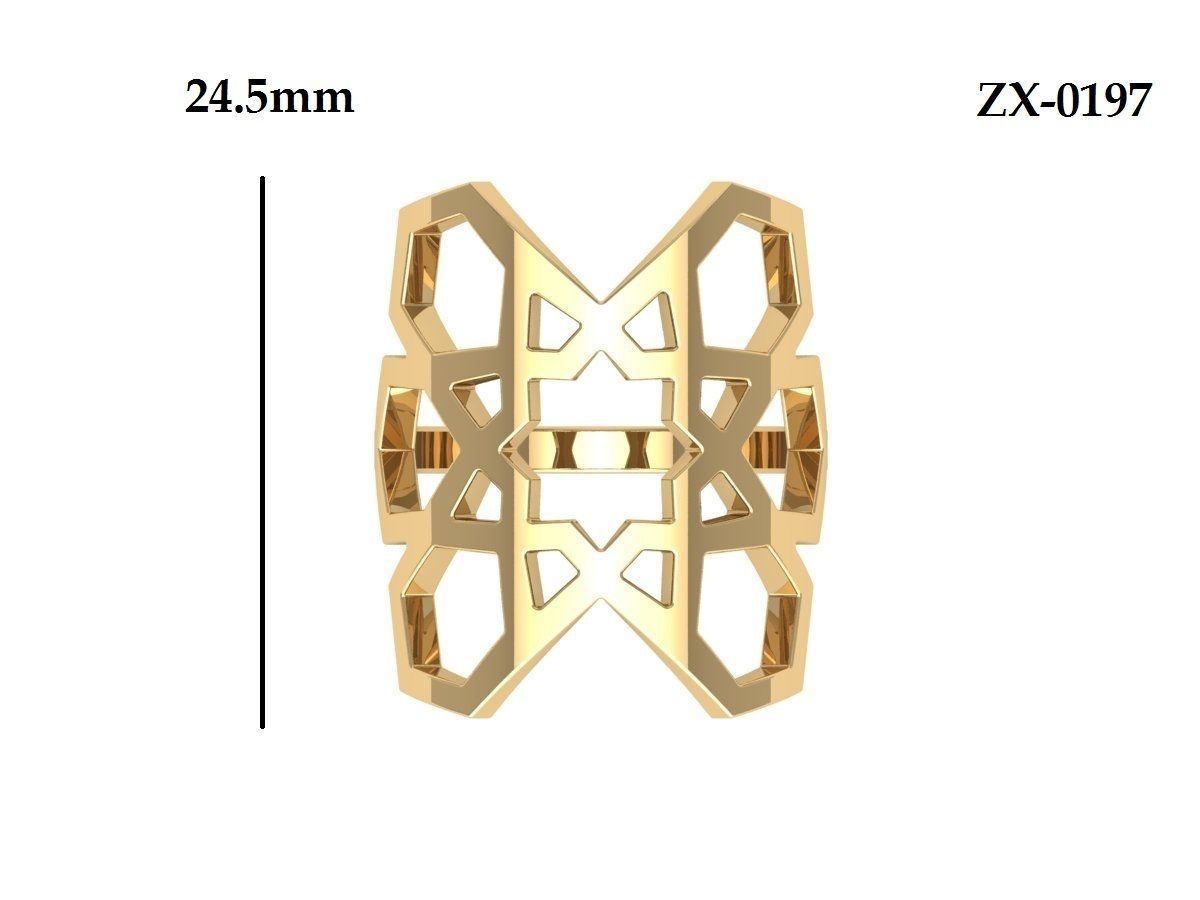 Wedding Ring 3D print model_12