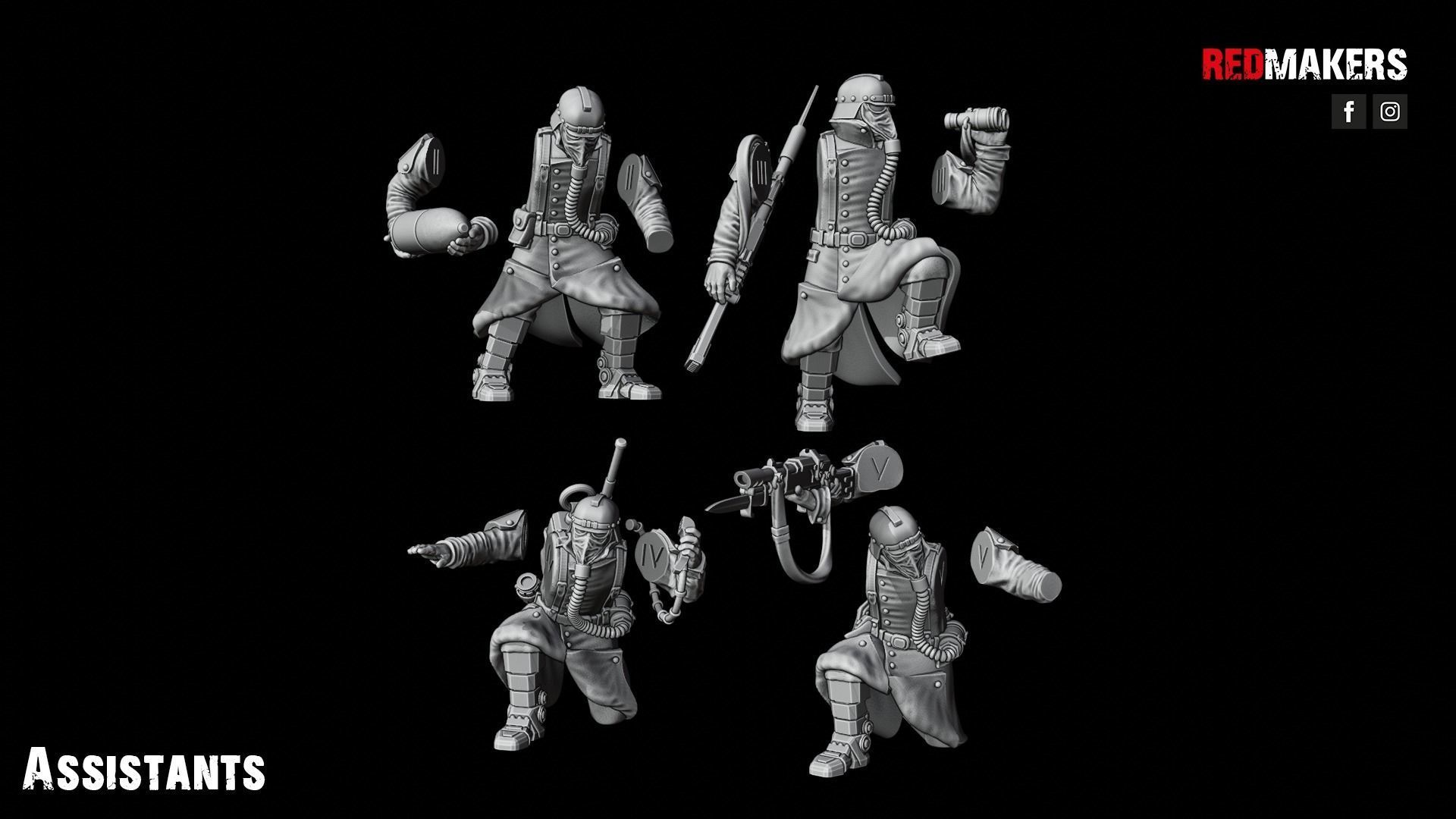 Field Gun and Heavy Laser Cannon - Death Division 3D print model_30