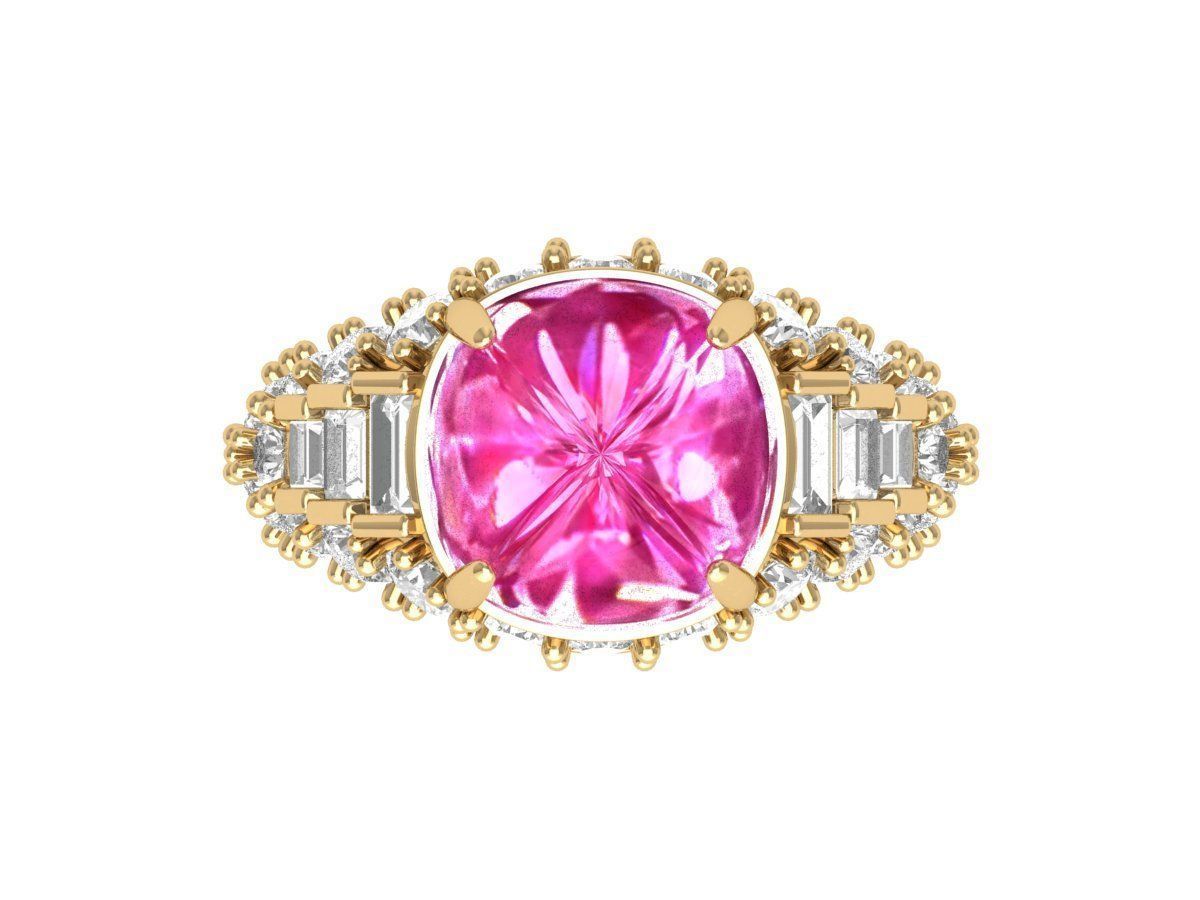 Wedding Ring 3D print model_3