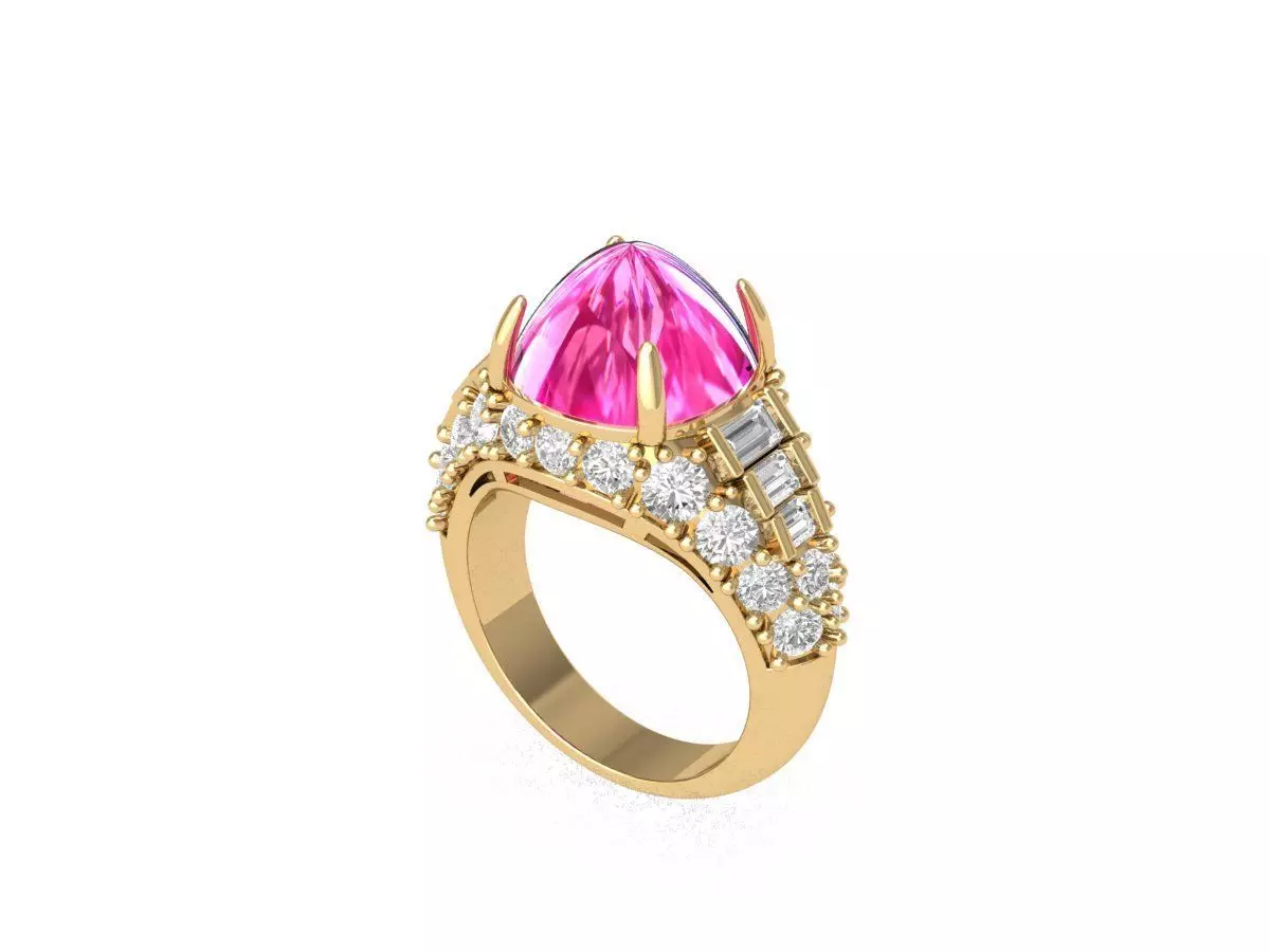 Wedding Ring 3D print model_0