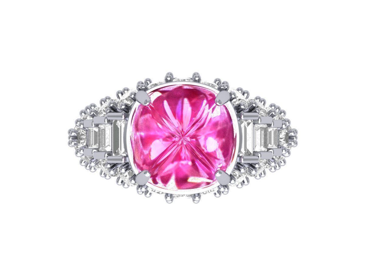 Wedding Ring 3D print model_4