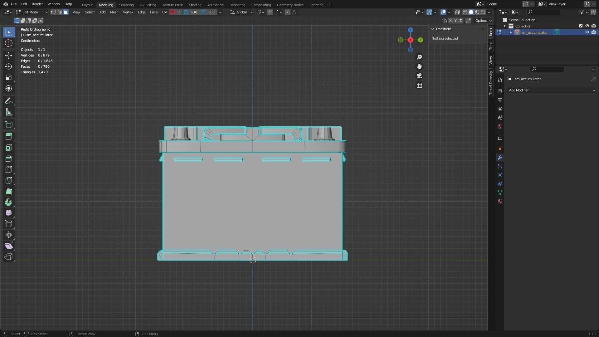 Accumulator car battery Low-poly 3D model_9