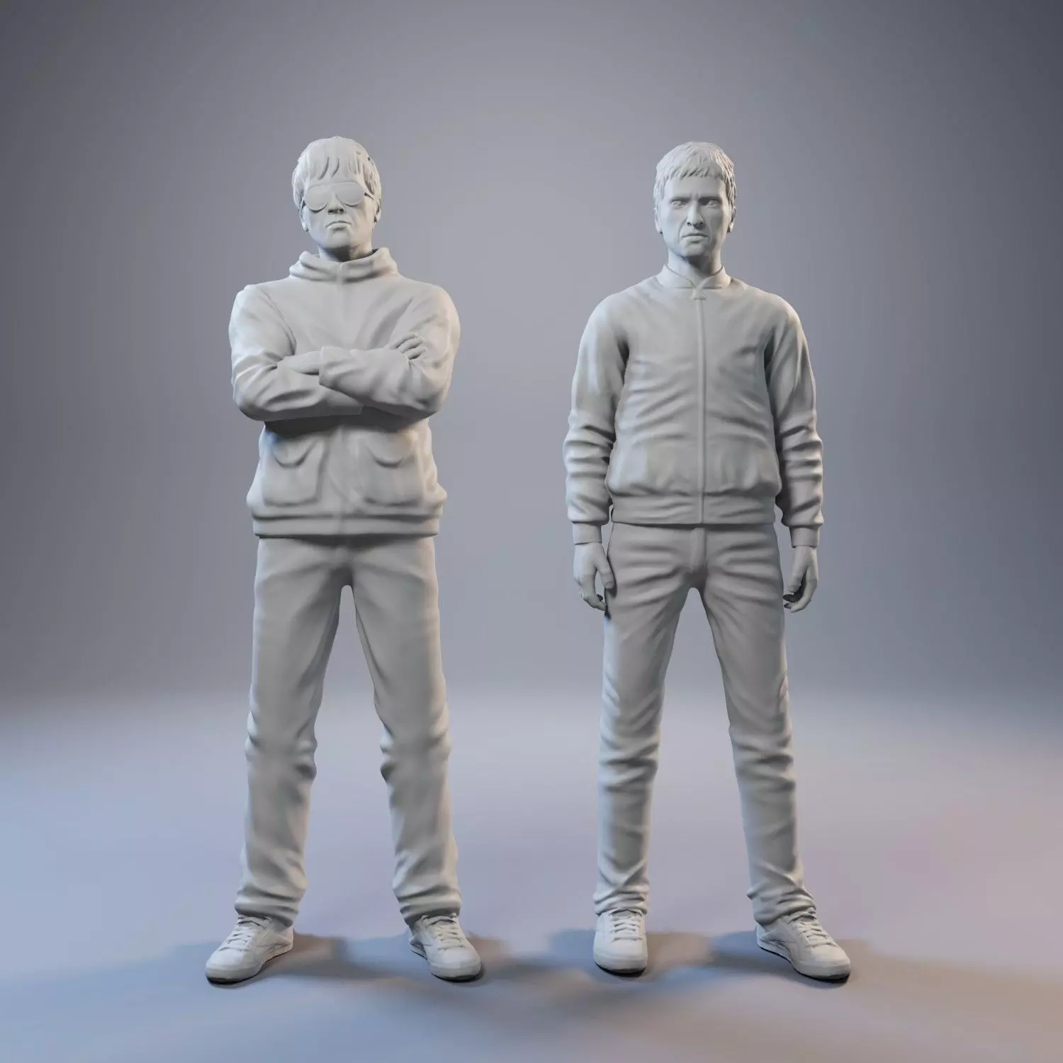 Noel and Liam Gallagher 3D print model_0