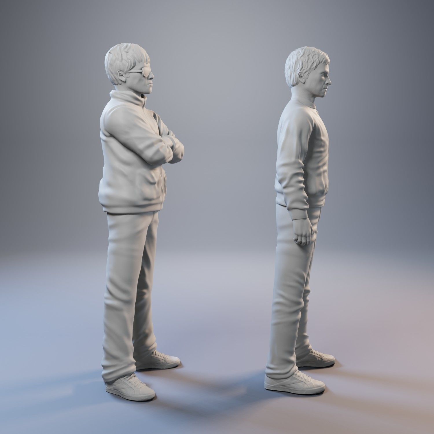 Noel and Liam Gallagher 3D print model_1